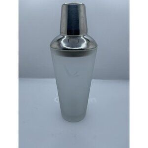 Grey Goose Vodka Martini Cocktail Shaker Mixer Frosted Glass With Lid. Excellent